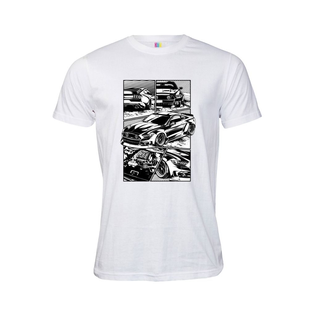 Old School Comic Book Car T Shirt