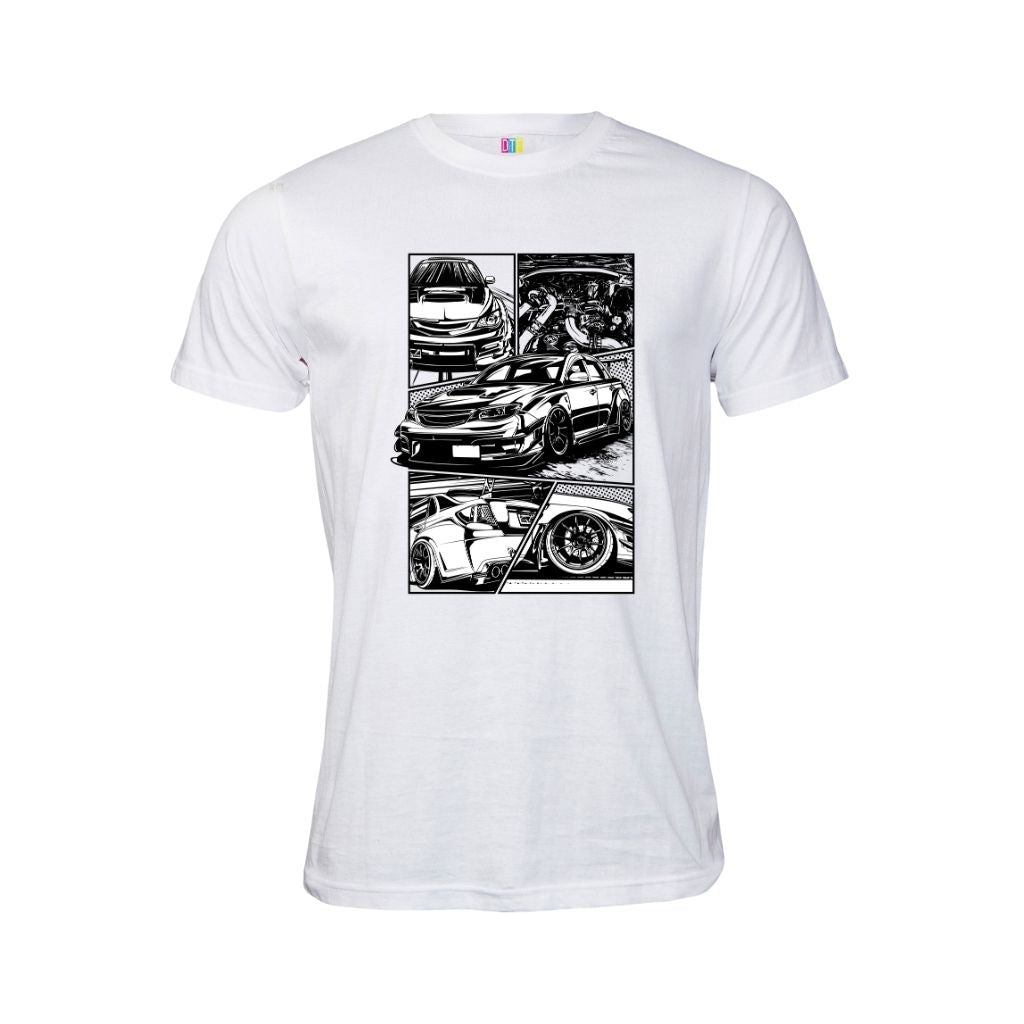 Old School Comic Book Car T Shirt 2
