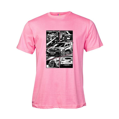 Old School Comic Book Car T Shirt 3