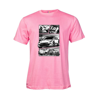 Old School Comic Book Car T Shirt 4
