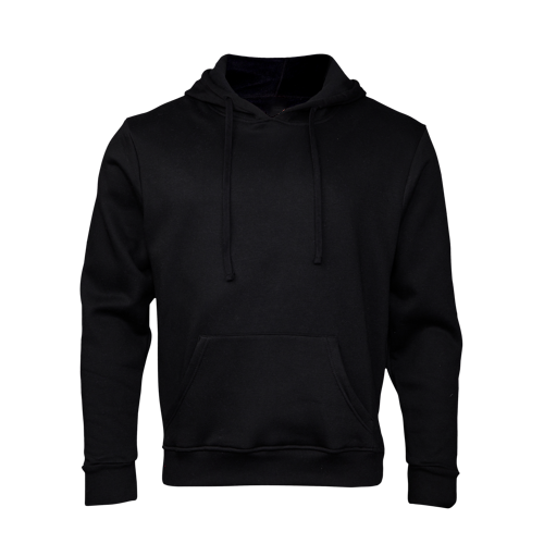 Kids plain Black hoodie on a transparent background