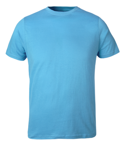Plain Powder Blue kids t shirt on transparent background