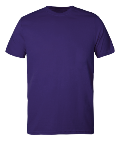 Plain Purple kids t shirt on transparent background