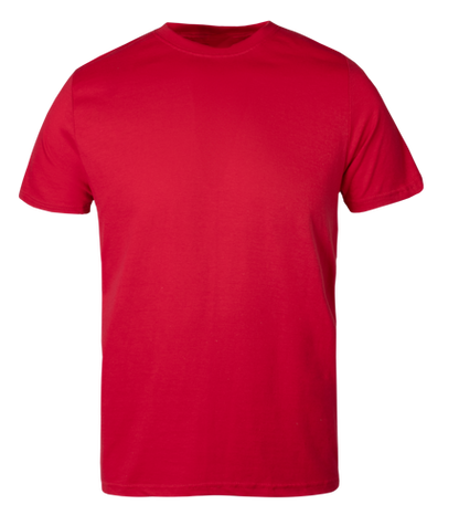 Plain Red kids t shirt on transparent background