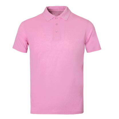 Kids pink polo shirt on a transparent background