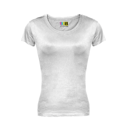 White ladies t-shirt  on a transparent  background