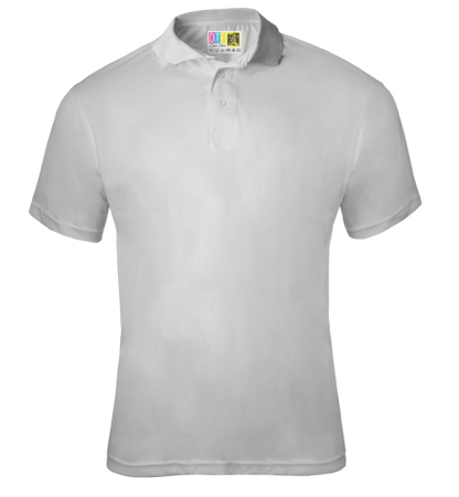 White polo shirt on a transparent background