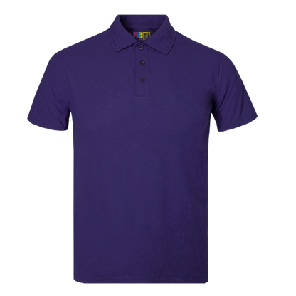 Purple polo shirt on a transparent background