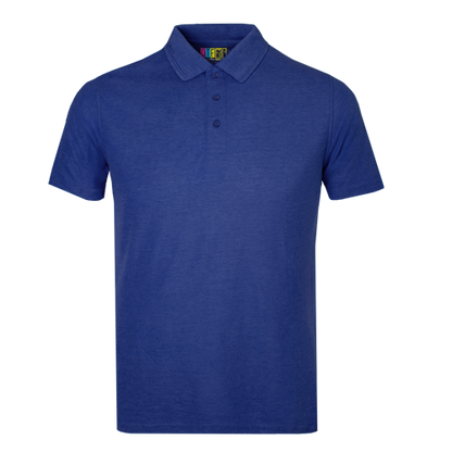 Royal blue polo shirt on a transparent background