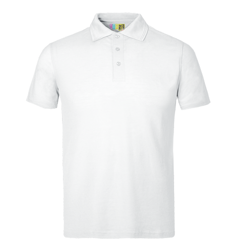 White polo shirt on a transparent background