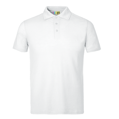 White polo shirt on a transparent background