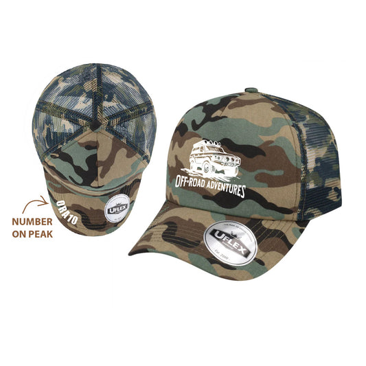 ORA Uflex 5P Curved Peak Trucker - Camo