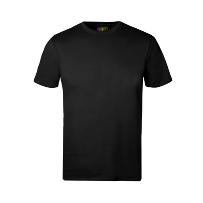 Black t-shirt on a transparent background