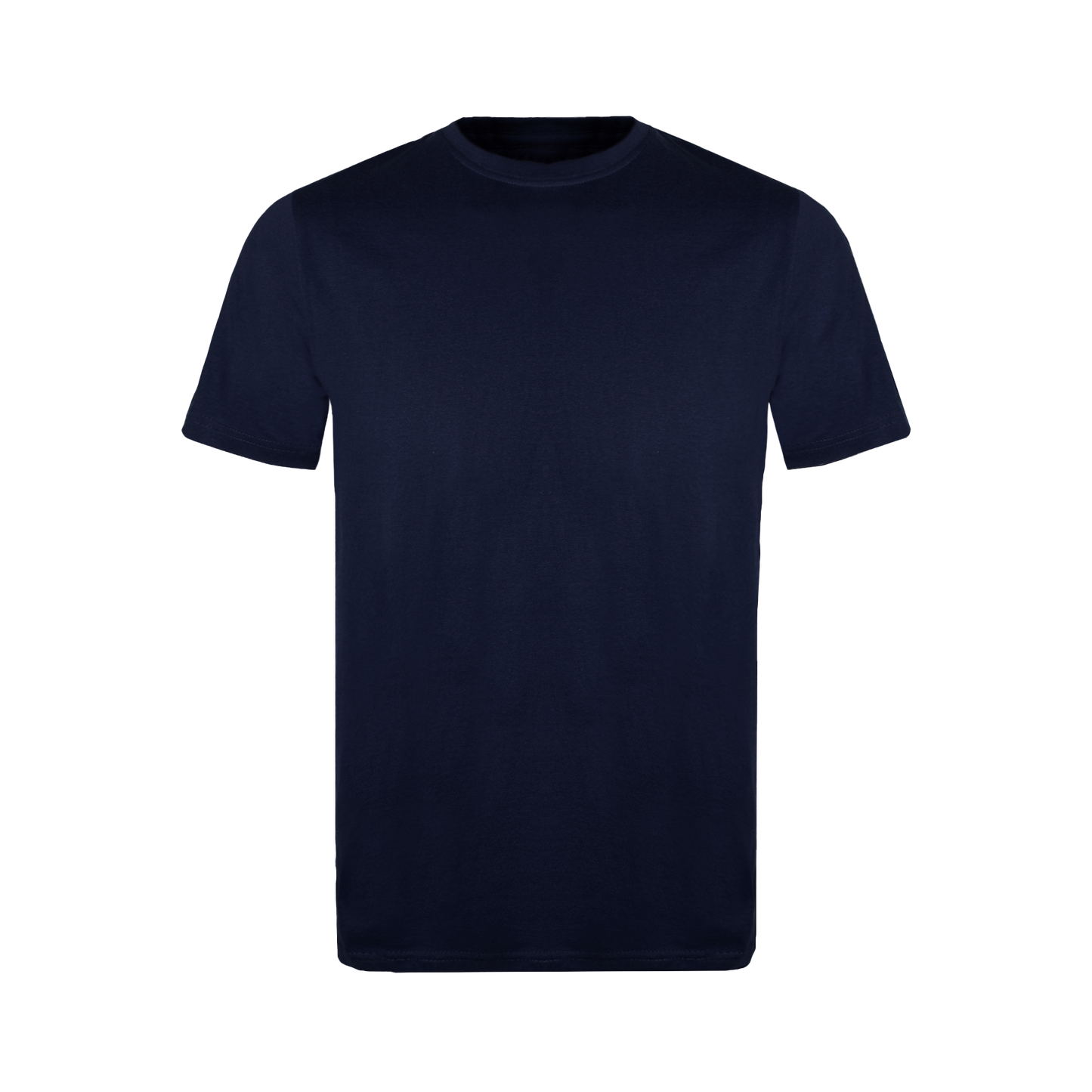 Navy blue t-shirt on a transparent  background