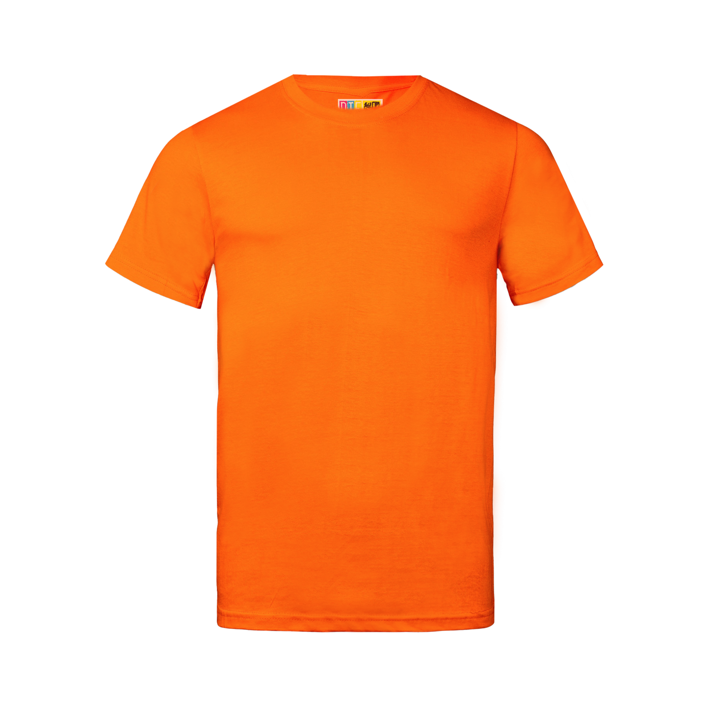 Orange t-shirt on a transparent  background