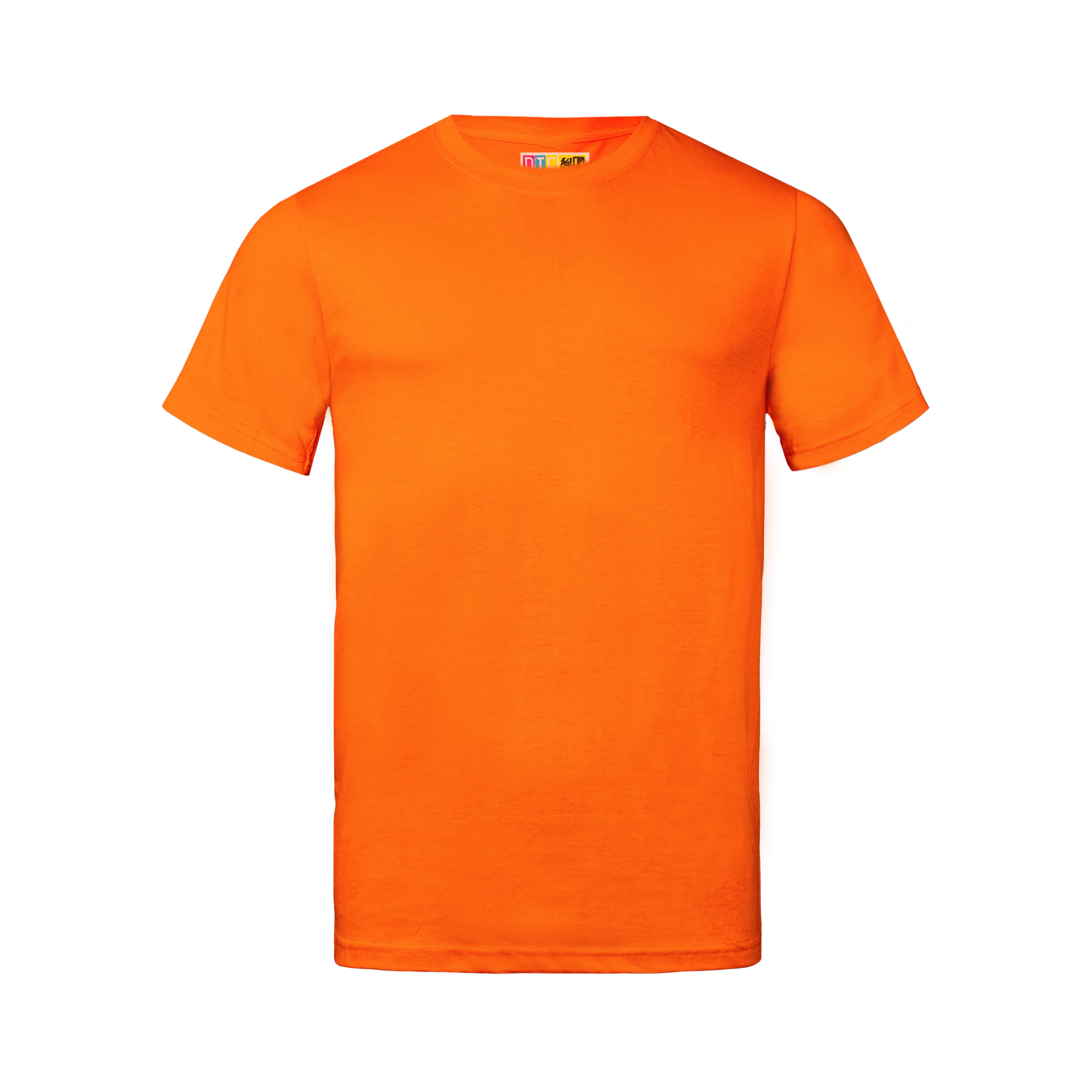 Orange t-shirt on a transparent  background