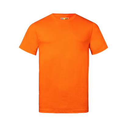 Orange t-shirt on a transparent  background