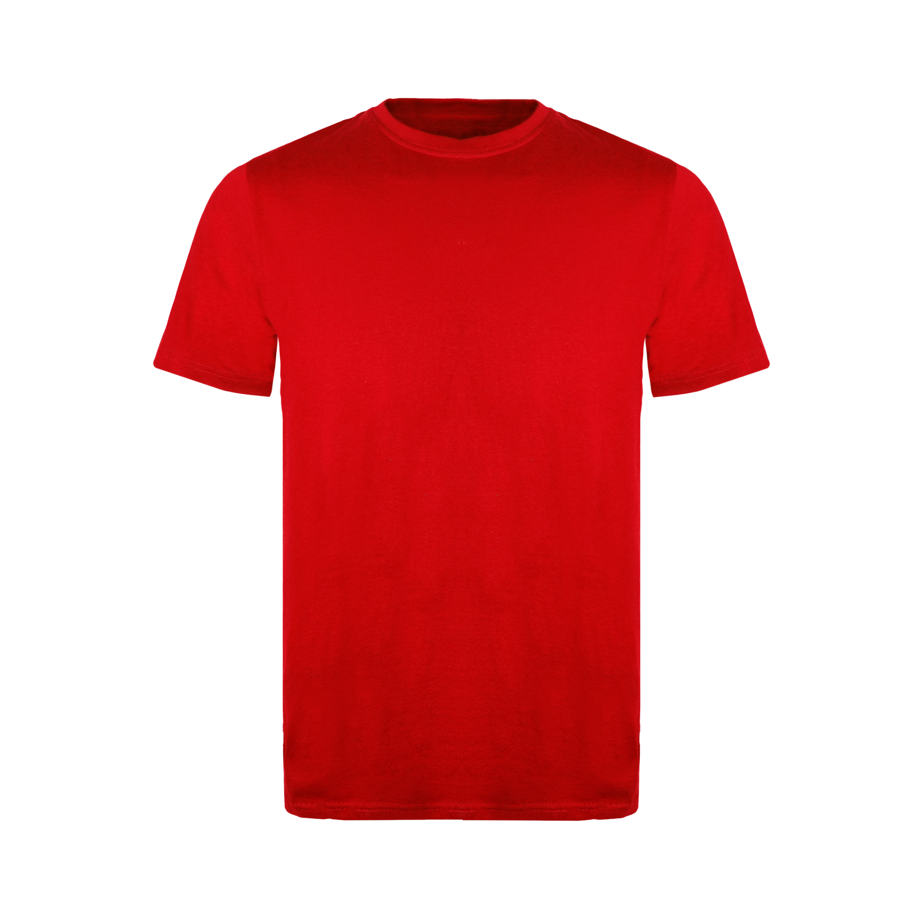 Red t-shirt on a transparent  background