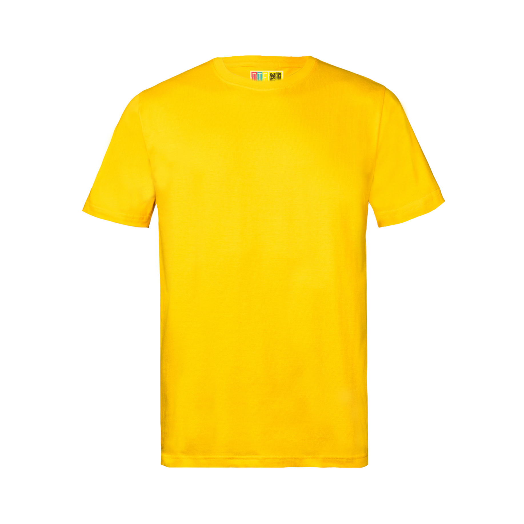 Yellow t-shirt on a transparent  background
