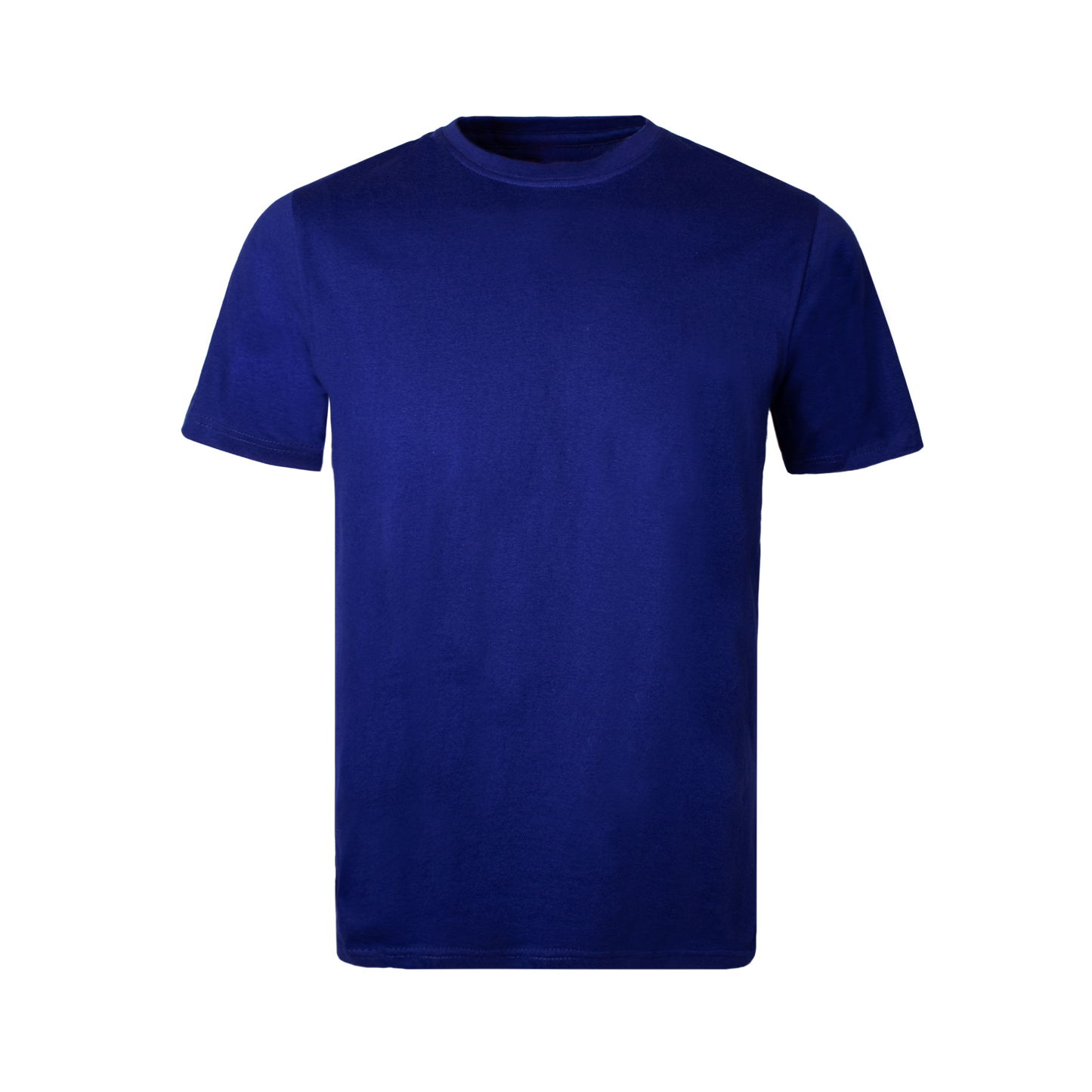 Royal blue t-shirt on a transparent  background