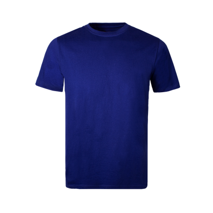 Royal blue t-shirt on a transparent  background