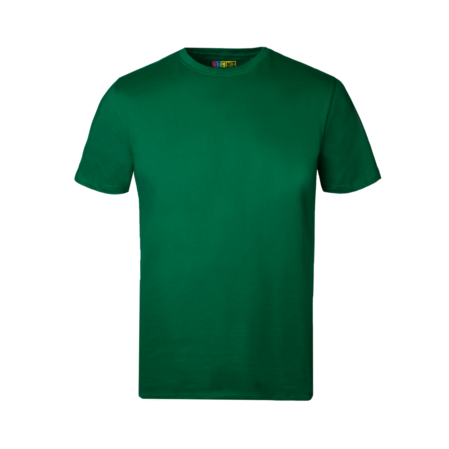 Bottle green t-shirt on a transparent background