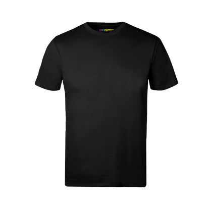 Black t-shirt on a transparent background