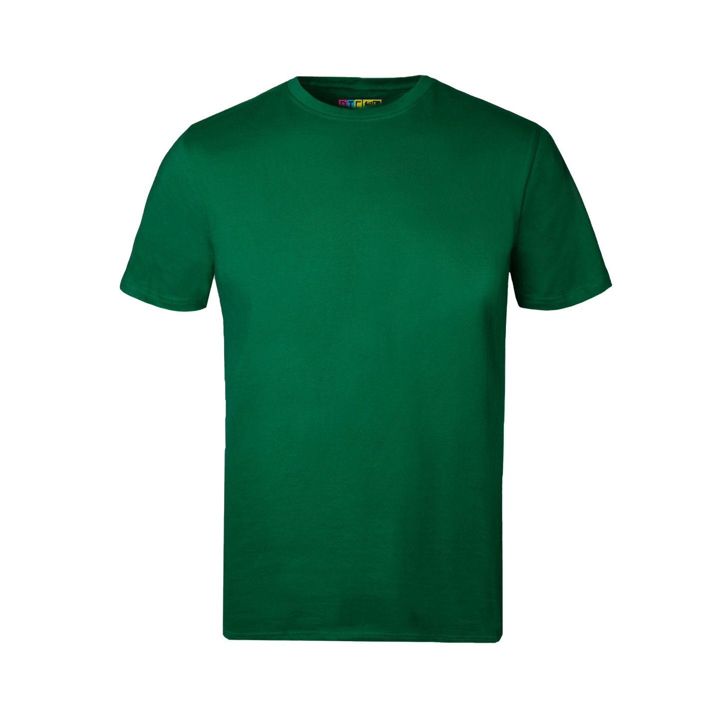 Bottle green t-shirt on a transparent background