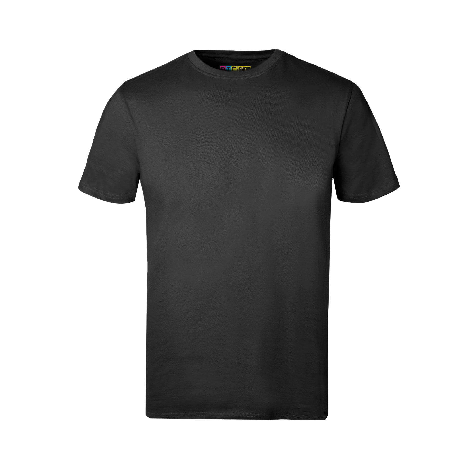 Charcoal t-shirt on a transparent background