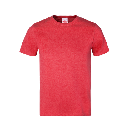 Coral melange t-shirt on a transparent background