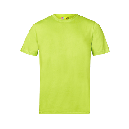 Lime green t-shirt on a transparent background