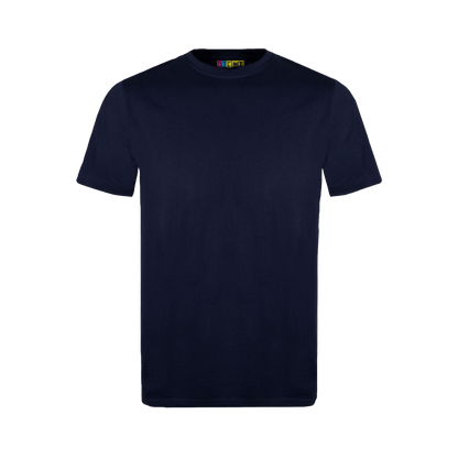 Navy blue t-shirt on a transparent background