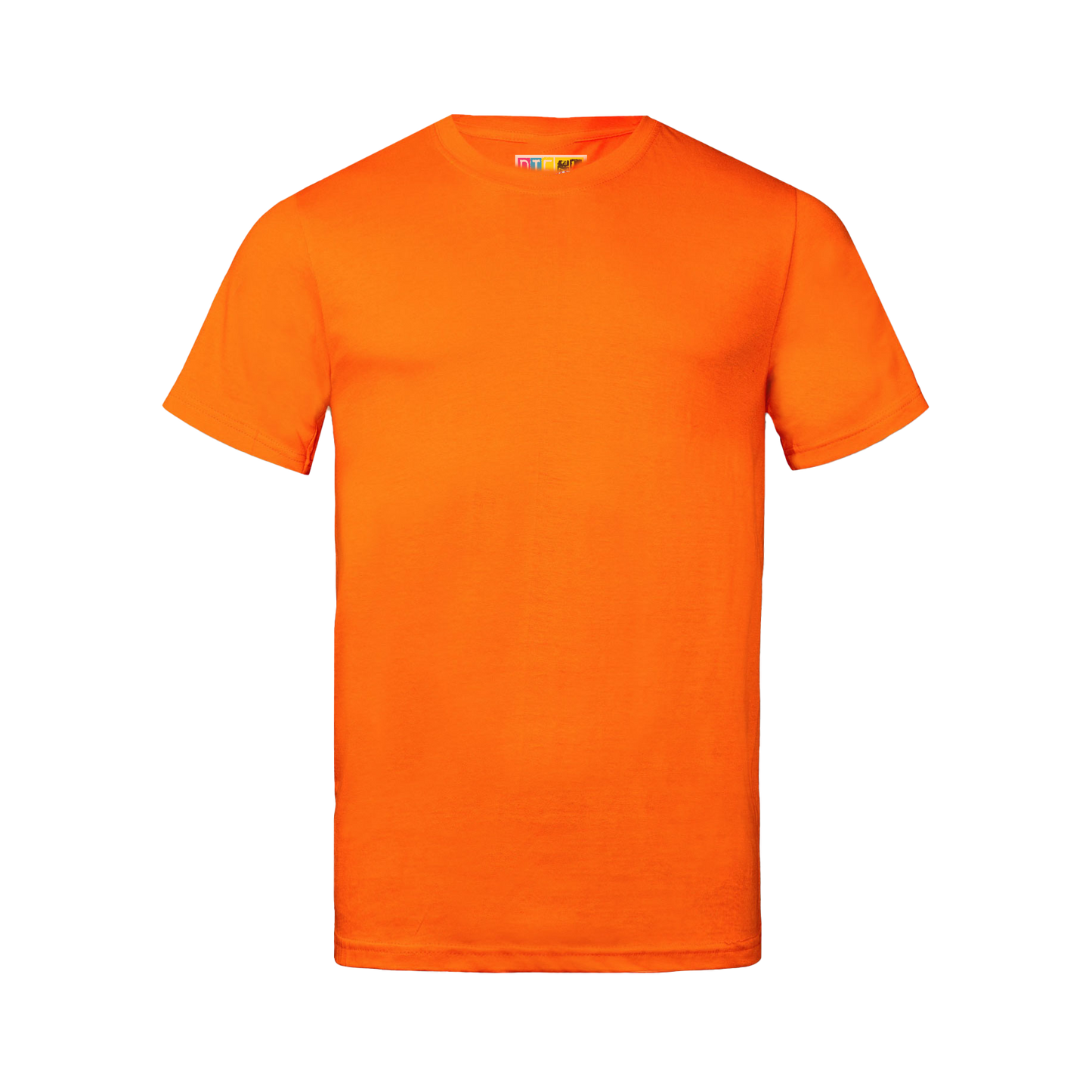 Orange t-shirt on a transparent background