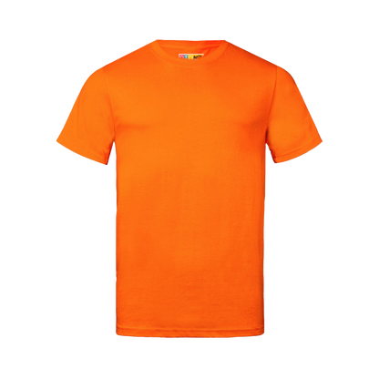 Orange t-shirt on a transparent background