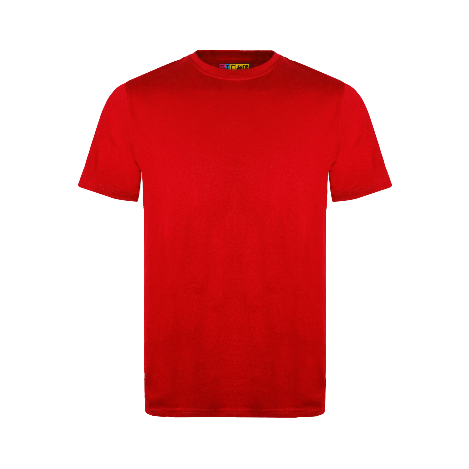 Red t-shirt on a transparent background