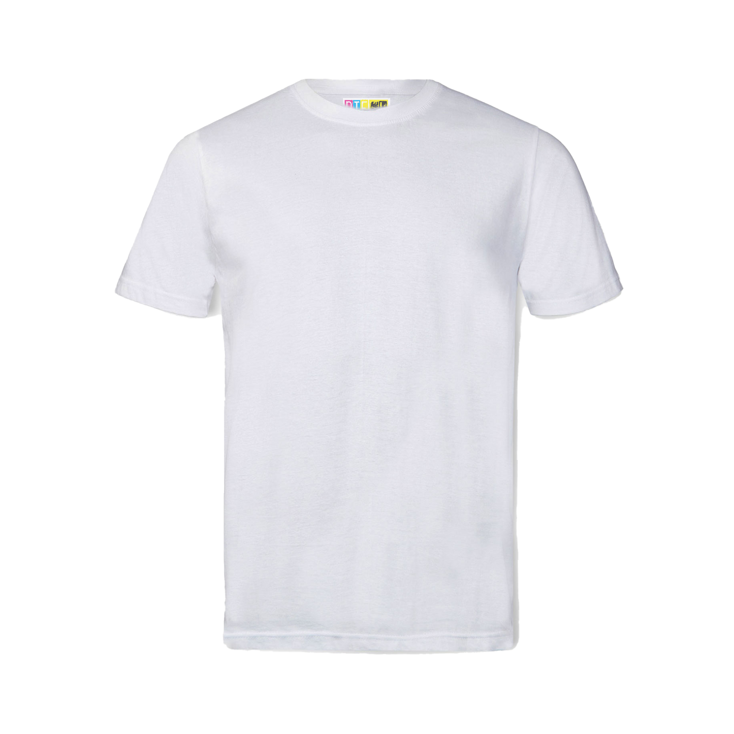 Plain white t-shirt on a transparent background