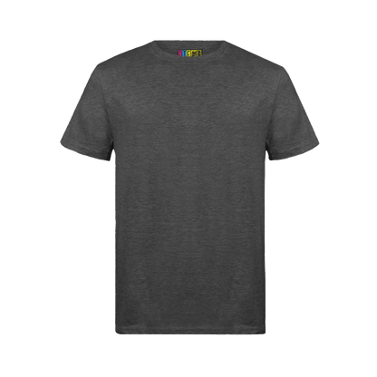 Charcoal Melange t-shirt on a transparent background